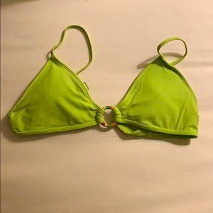 Aerie lime green bikini top